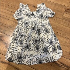 Kate Quinn Black and White Spiderweb Kids Dress